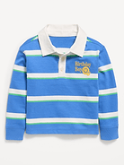 Image number 2 showing, Oversized Boxy-Fit Long-Sleeve Birthday Rugby Shirt for Toddler Boys