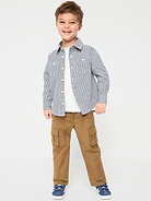L'image numéro 1 présente Pantalon cargo coupe généreuse pour tout-petit