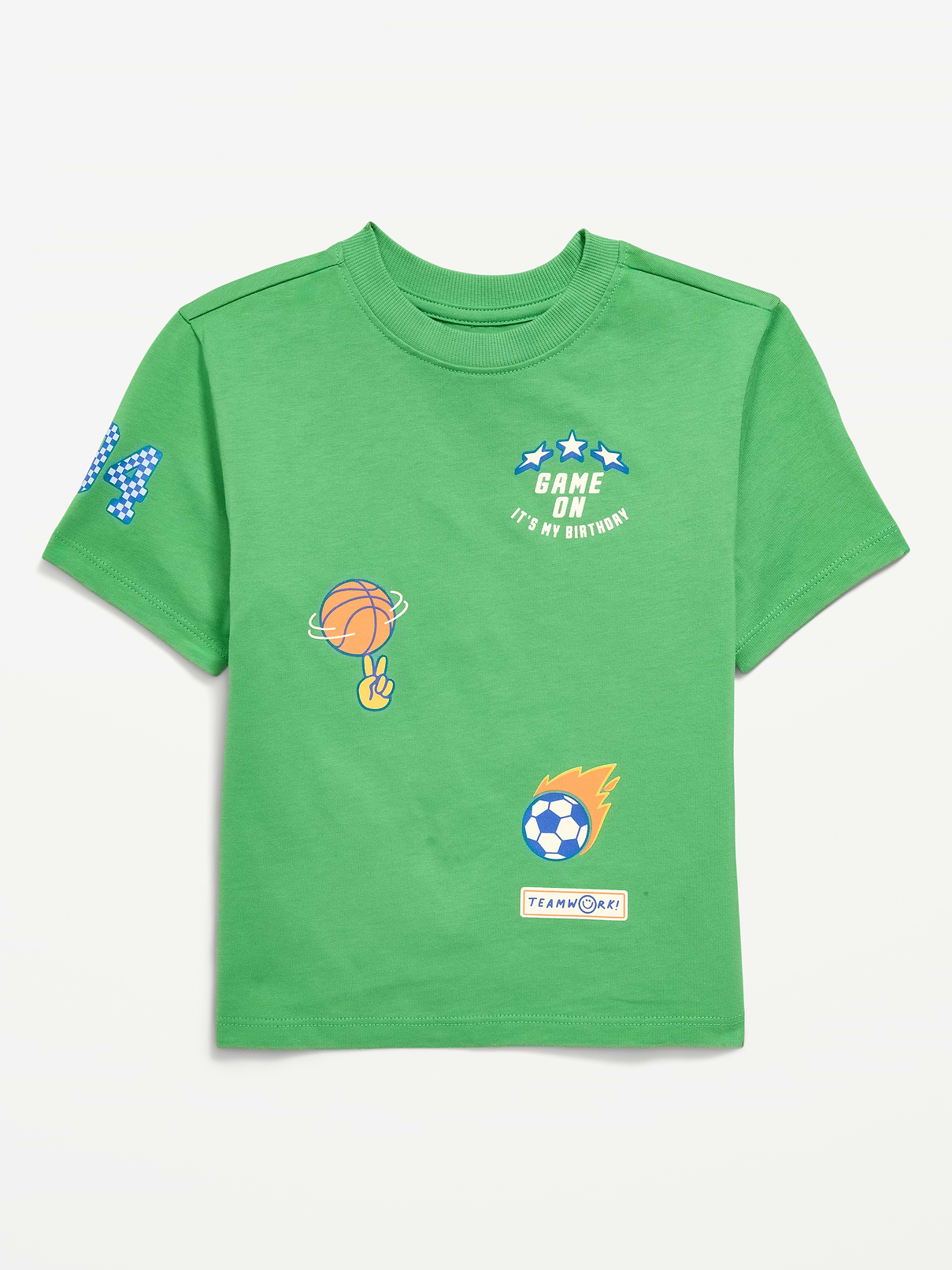 Image number 2 showing, Oversized Short-Sleeve Birthday Graphic T-Shirt for Toddler Boys