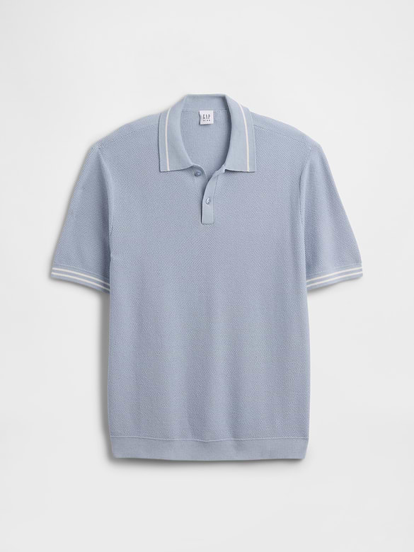 Kids Relaxed Sweater Polo Shirt