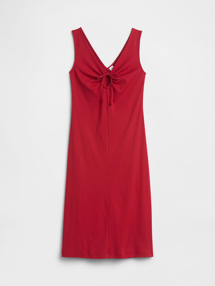 Image number 4 showing, Tie-Front Midi Dress