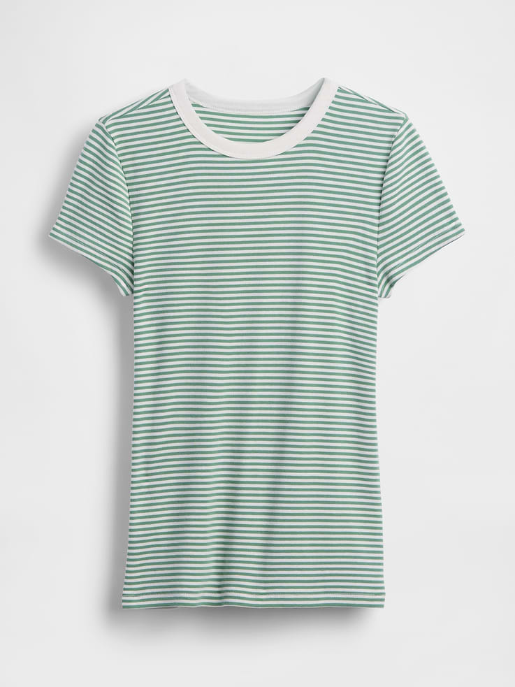 L'image numéro 5 présente T-shirt ras du cou moderne
