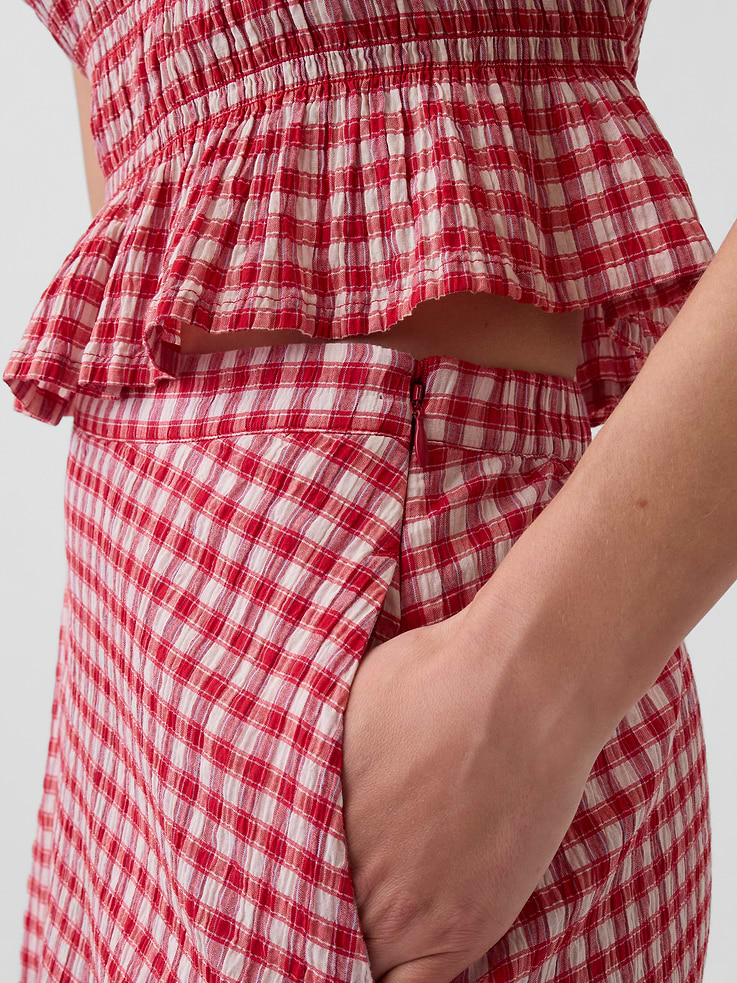 Image number 4 showing, Gingham Maxi Skirt