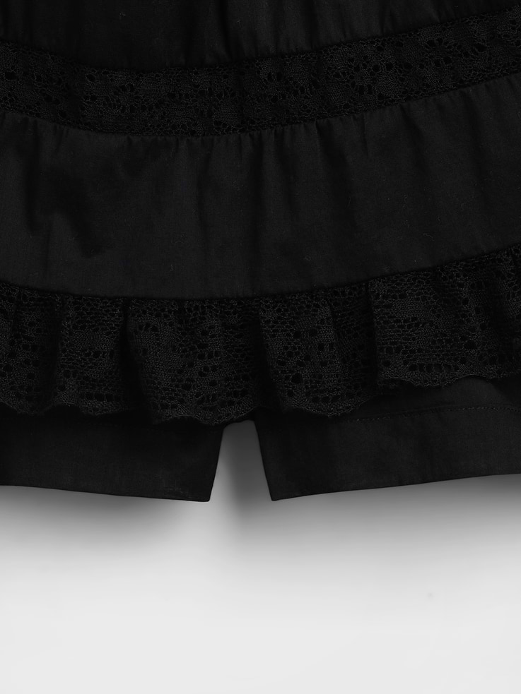 Image number 5 showing, Pintuck Lace-Trim Easy Mini Skort
