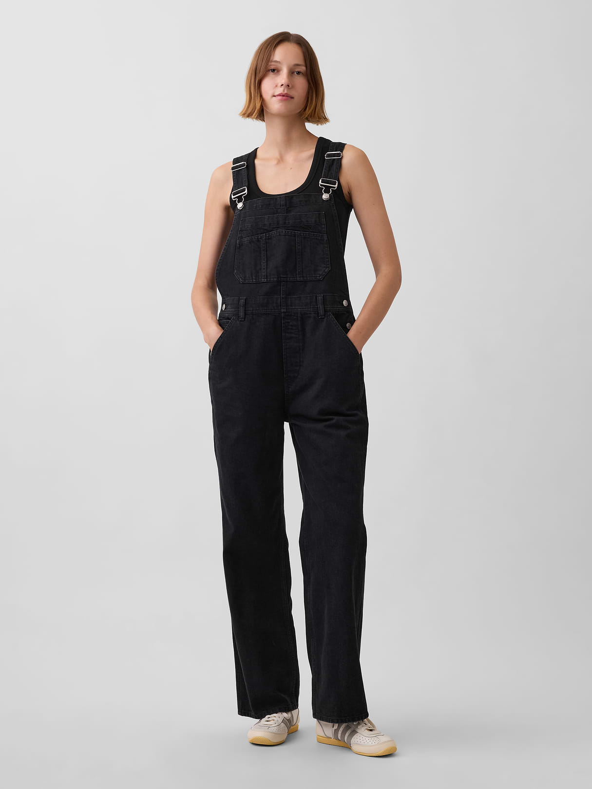 Loose Overalls - Black wash by Gap
