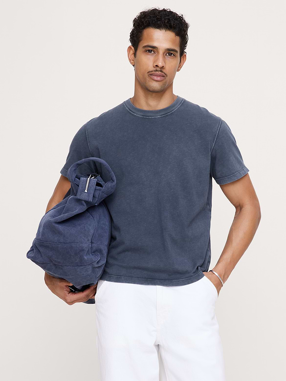 Midweight Cotton Slub Crew-Neck T-Shirt