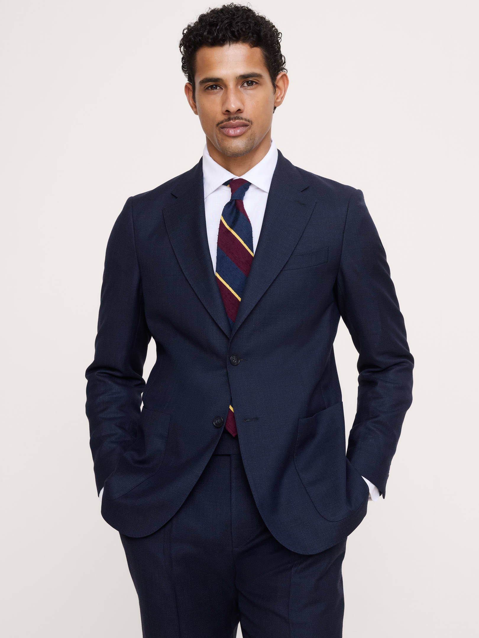 Tailored Slim-Fit Italian Wool Ventile Suit Jacket | Banana Republic