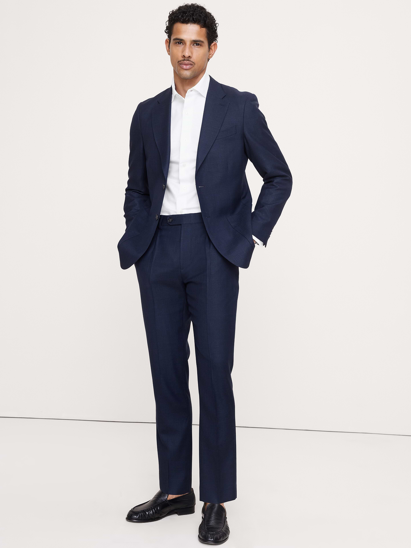 Image number 6 showing, Tailored Slim-Fit Italian Wool Ventile Suit Pant