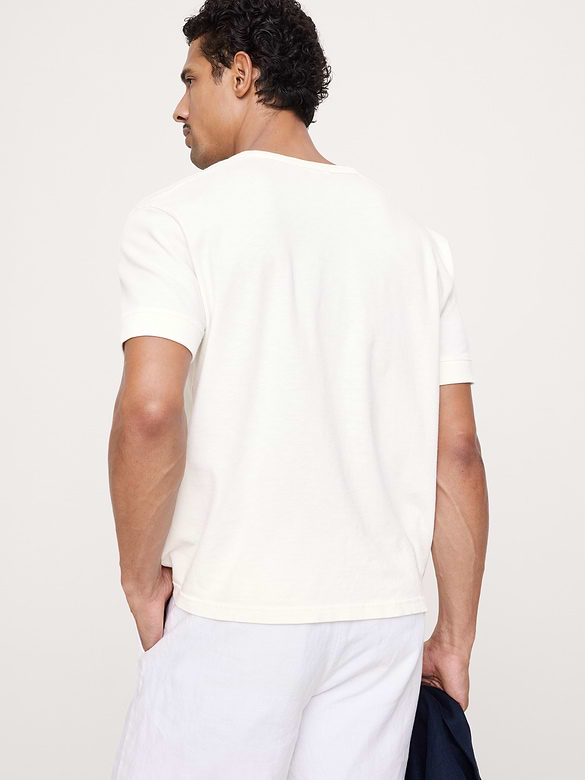 Midweight Cotton Slub Henley T-Shirt