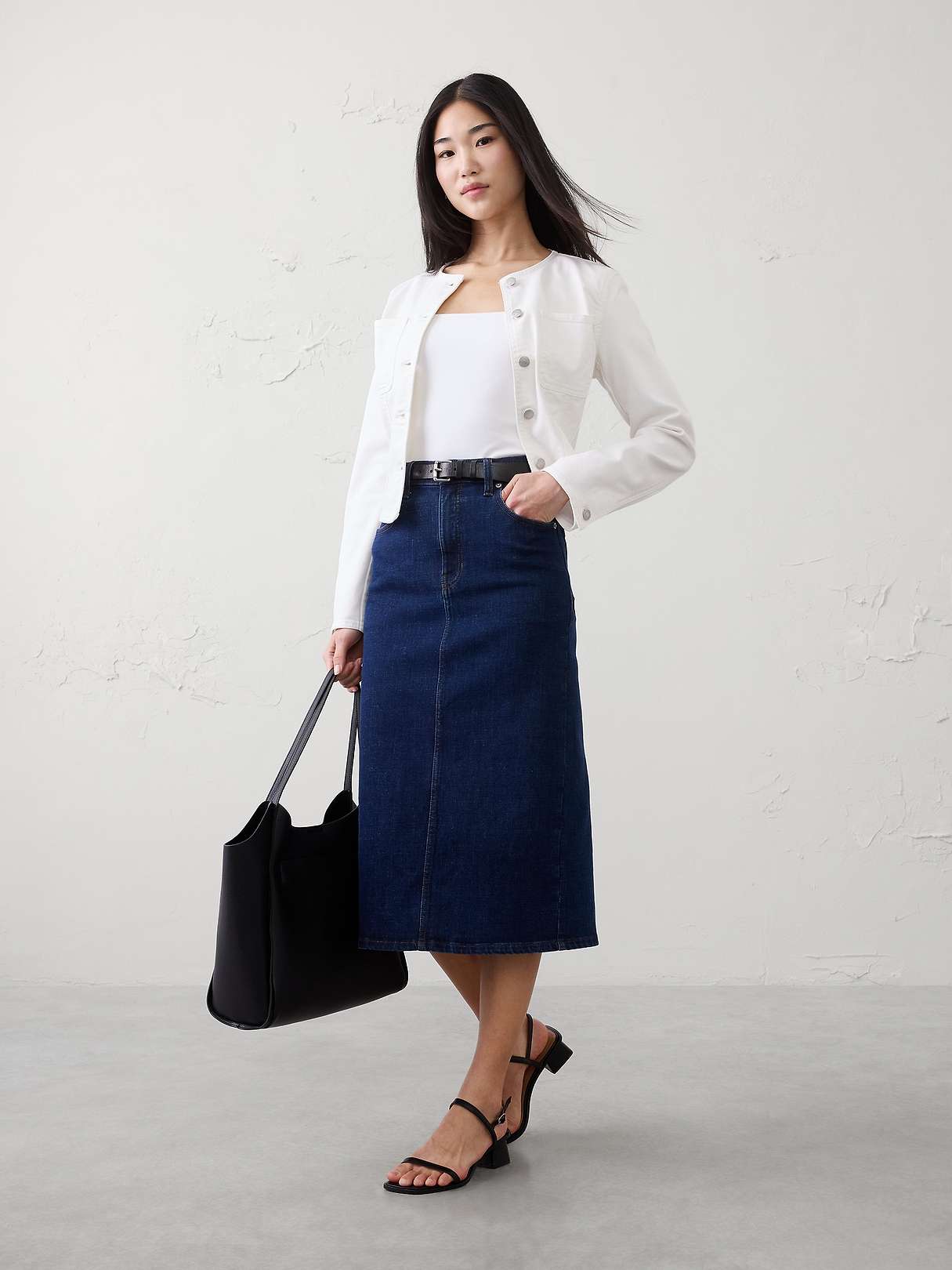 Soft Stretch Square-Neck Top | Banana Republic Factory