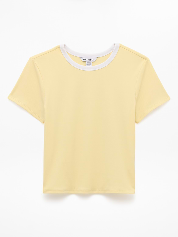Signature Rib Crop Tee