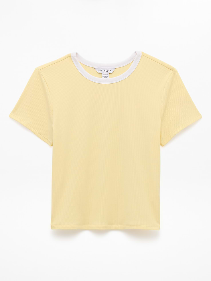 Image 8 of 8, Signature Rib Crop Tee