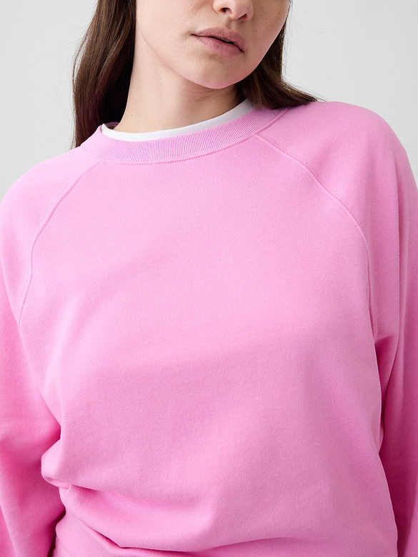 Relaxed French Terry Crewneck Sweatshirt