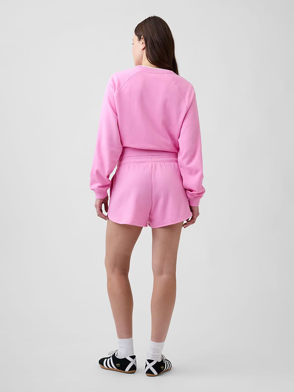 Relaxed French Terry Dolphin Shorts