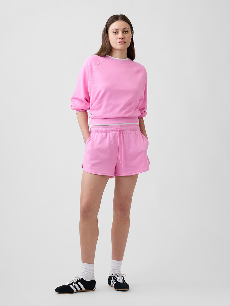 Image number 1 showing, Relaxed French Terry Dolphin Shorts