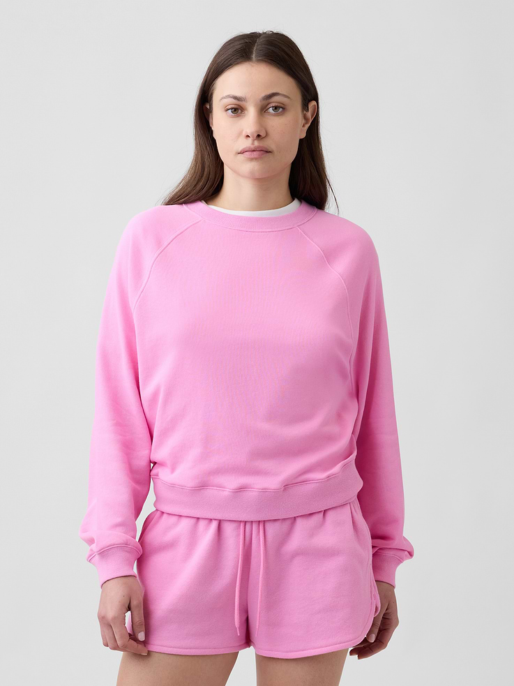 Image number 1 showing, Relaxed French Terry Crewneck Sweatshirt
