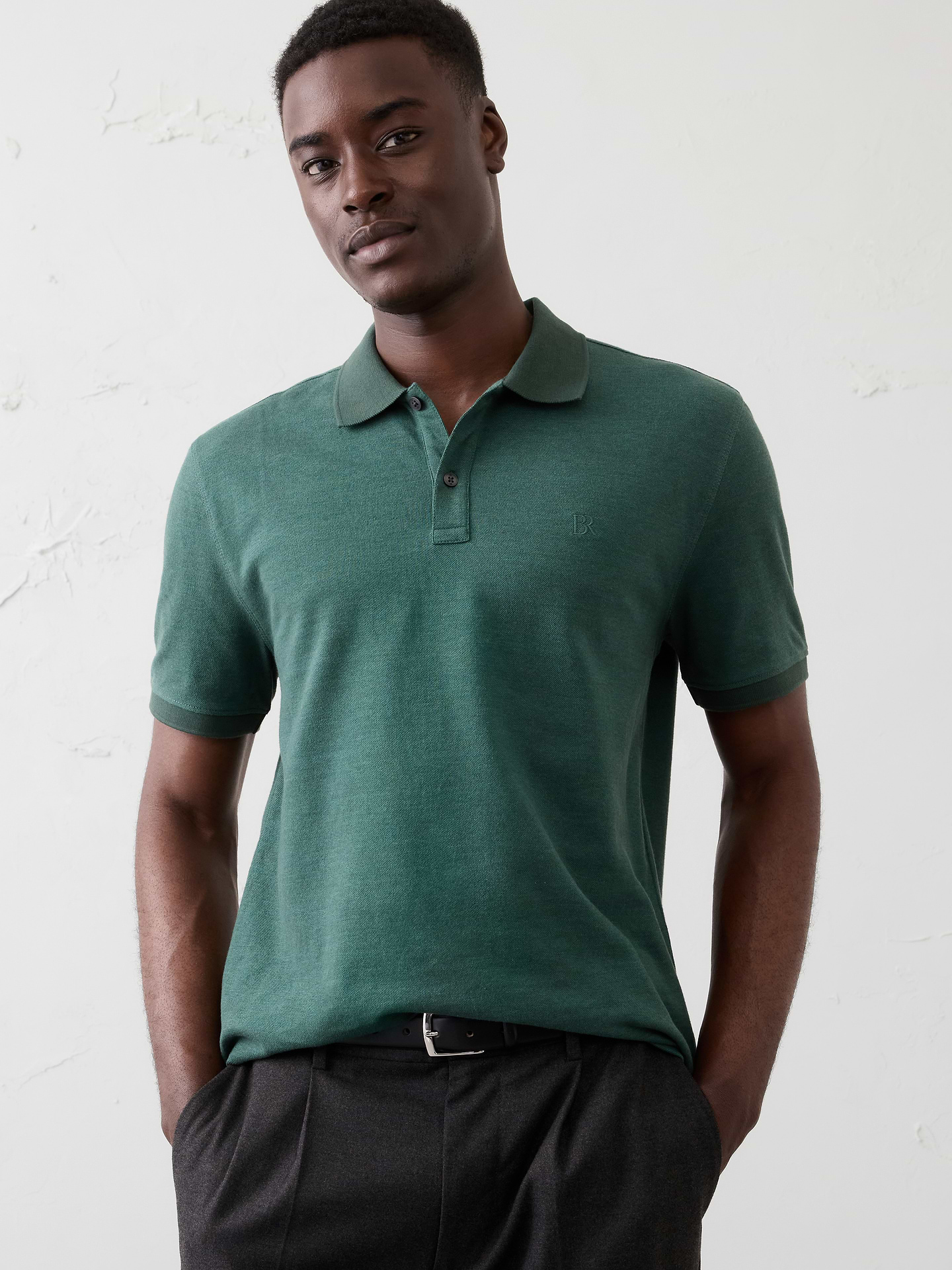 Image number 1 showing, Slim-Fit Pique Polo