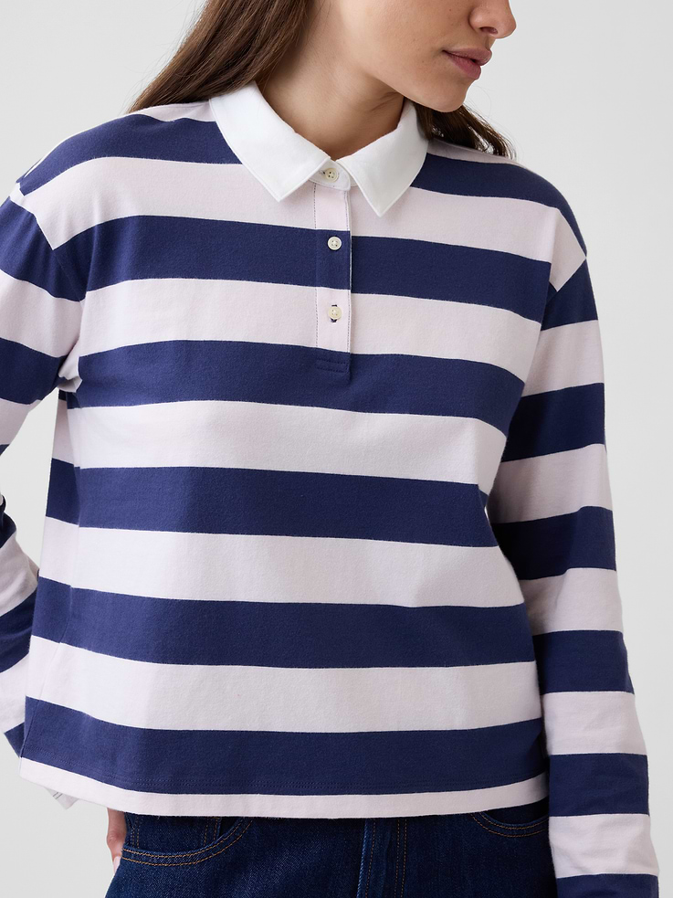 Image number 4 showing, Relaxed Rugby Polo Shirt