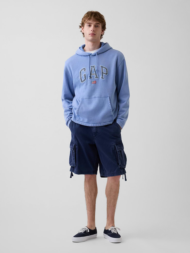 Image number 2 showing, VintageSoft Oversized Americana Logo Hoodie