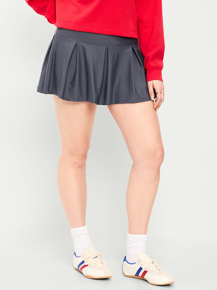 L'image numéro 4 présente Jupe-short PowerSoft à taille très haute tombante