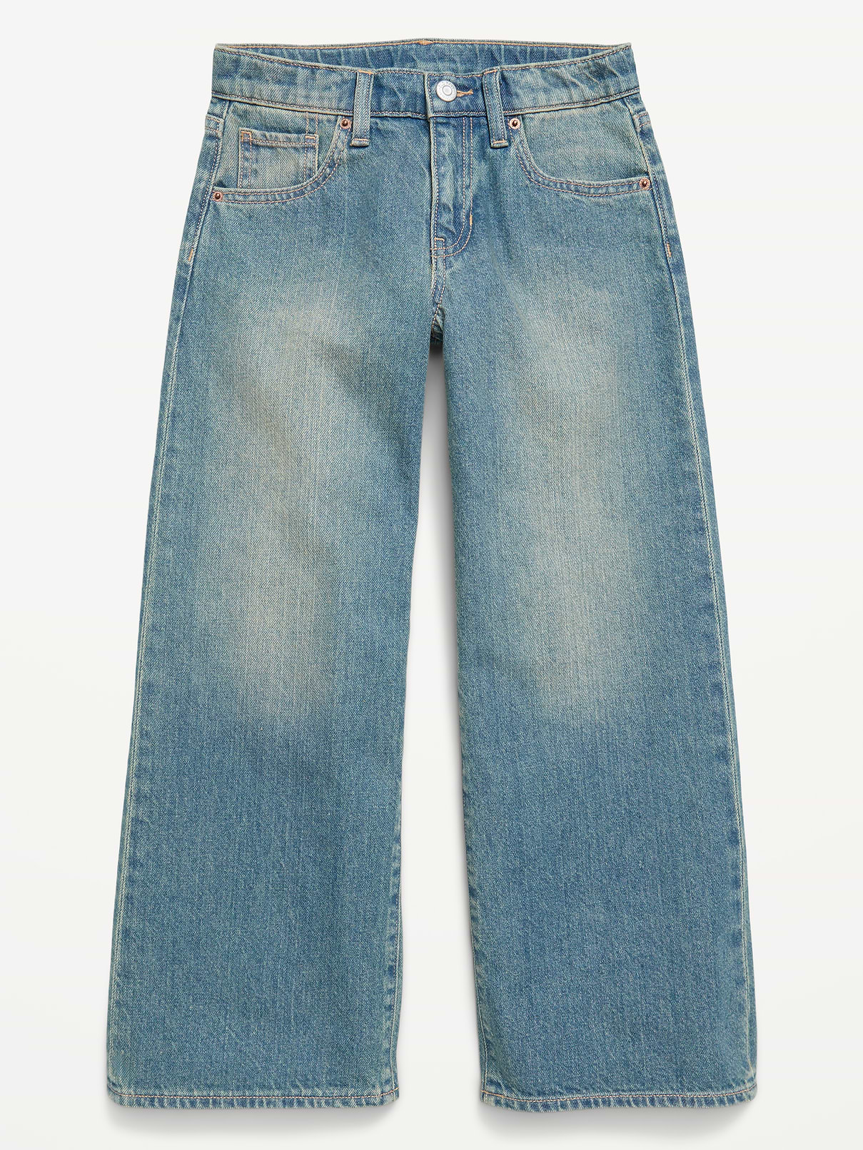 Image number 4 showing, Super Baggy Wide-Leg Jeans for Girls