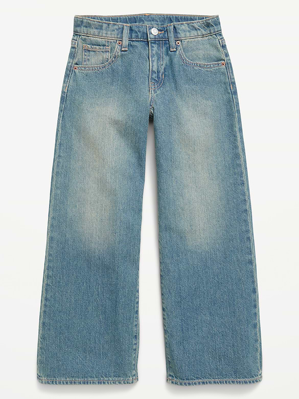 Jean coupe très généreuse à jambe large pour fille