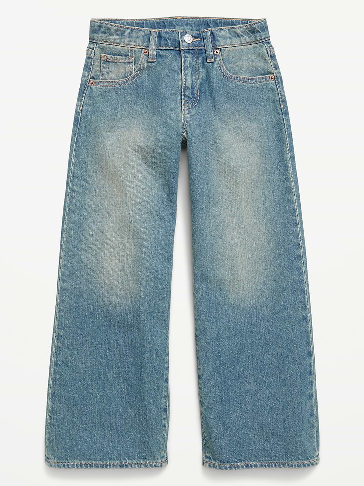 Image 4 of 5, Super Baggy Wide-Leg Jeans for Girls