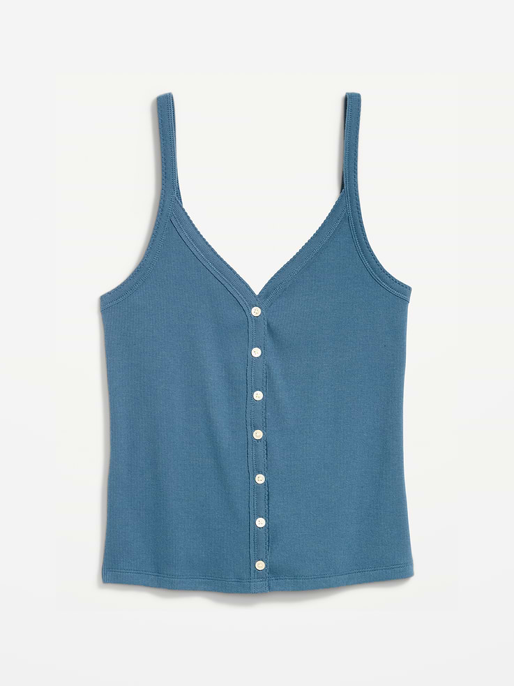 Image number 4 showing, Button-Front Cami Tank Top