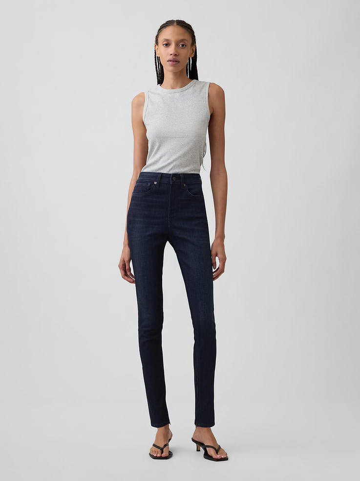 Image number 1 showing, High Rise Universal Skinny Jeans