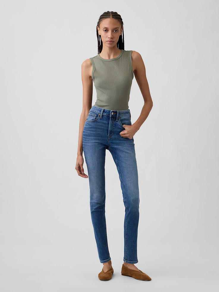 Image number 1 showing, High Rise Universal Skinny Jeans