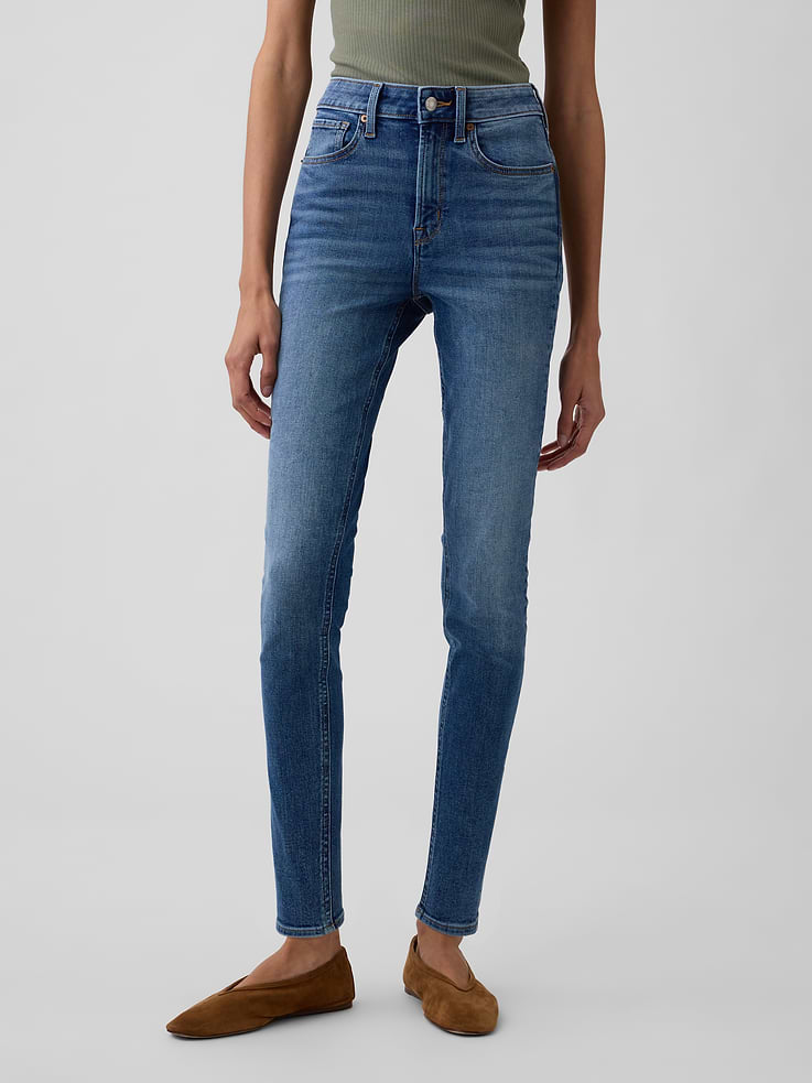 Image number 2 showing, High Rise Universal Skinny Jeans