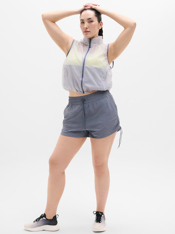 Weekender High Rise Ruched Run Short