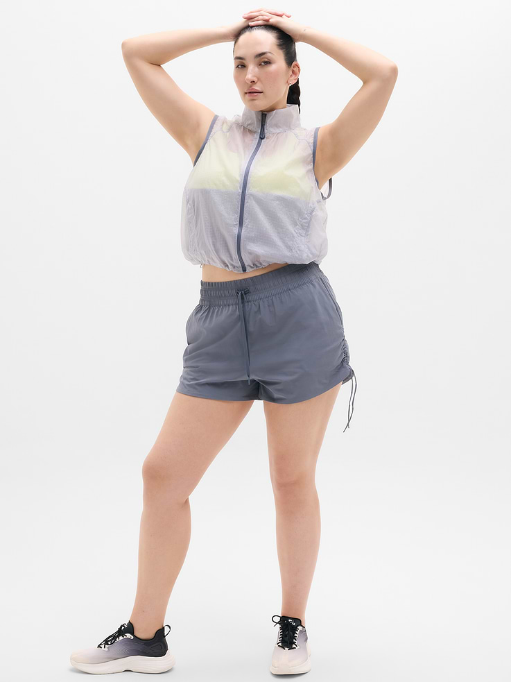 Image number 1 showing, Weekender High Rise Ruched Run Short