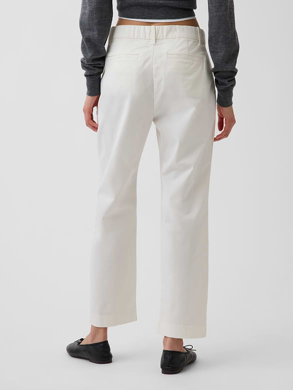 Mid Rise Khakis