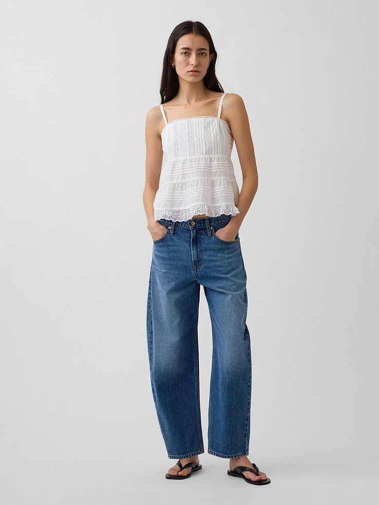 Image number 2 showing, Lace-Trim Cami