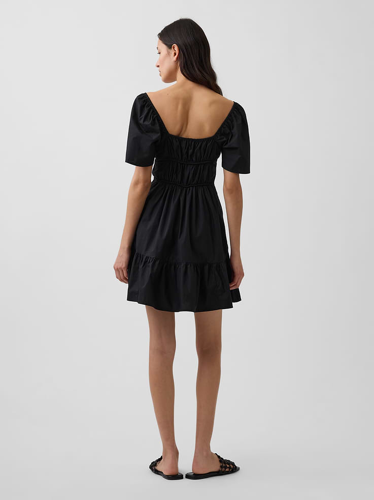 Image number 2 showing, Poplin Flutter-Sleeve Mini Dress