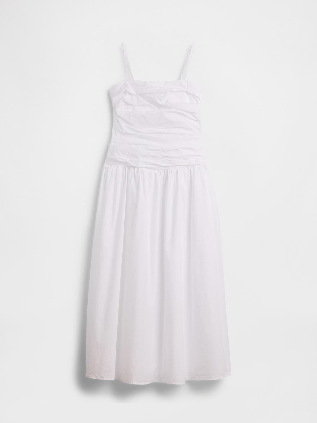 Poplin Drop-Waist Maxi Dress | Gap