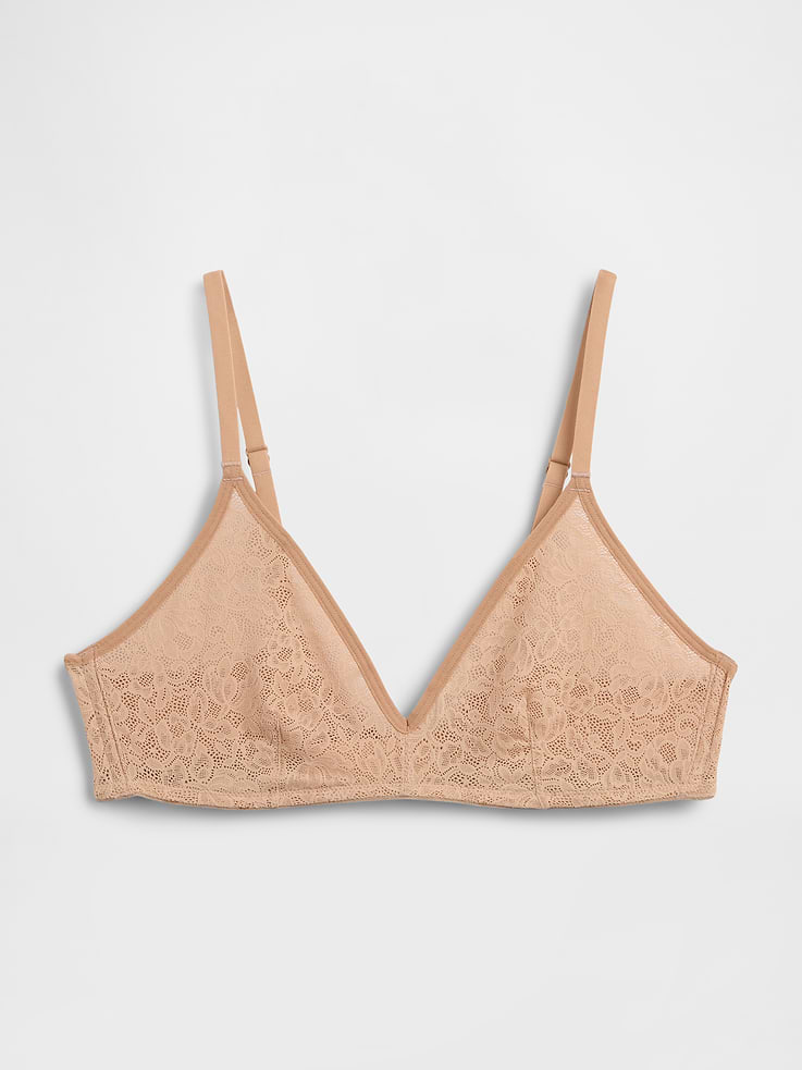 Image number 5 showing, Softest Lace Plunge Bralette