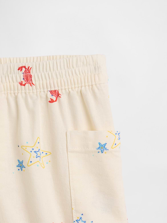 babyGap Pull-On Linen-Blend Cargo Shorts