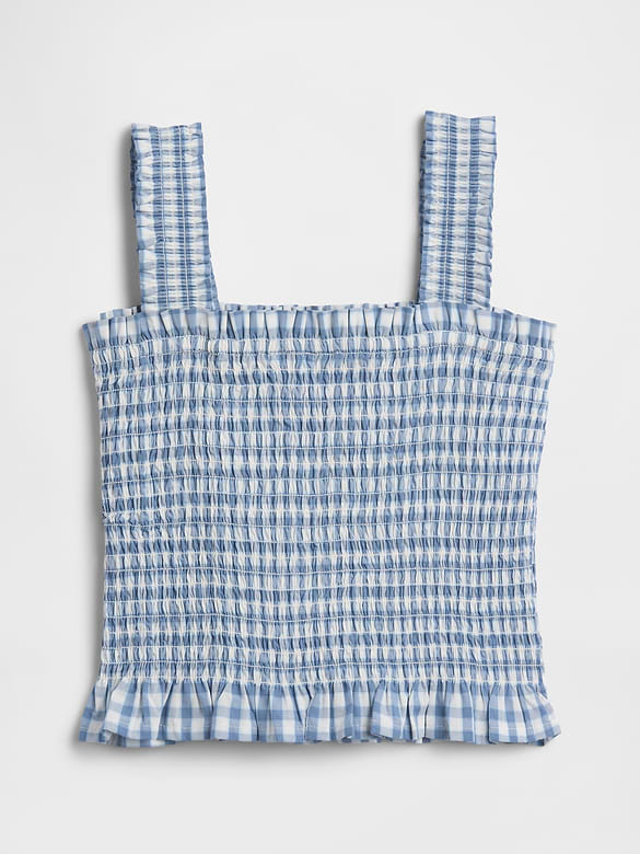 Kids Smocked Peplum Top