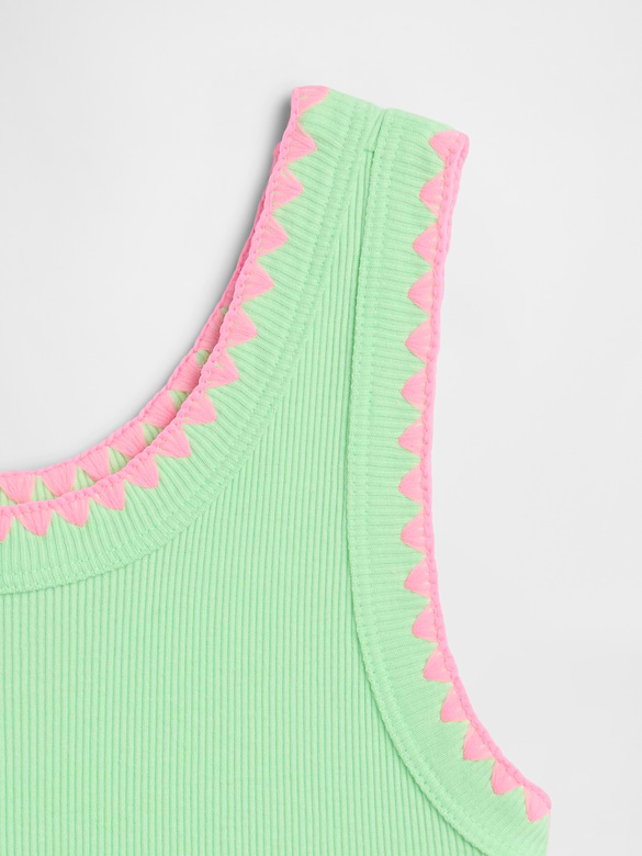 Kids Ribbed Tank Top