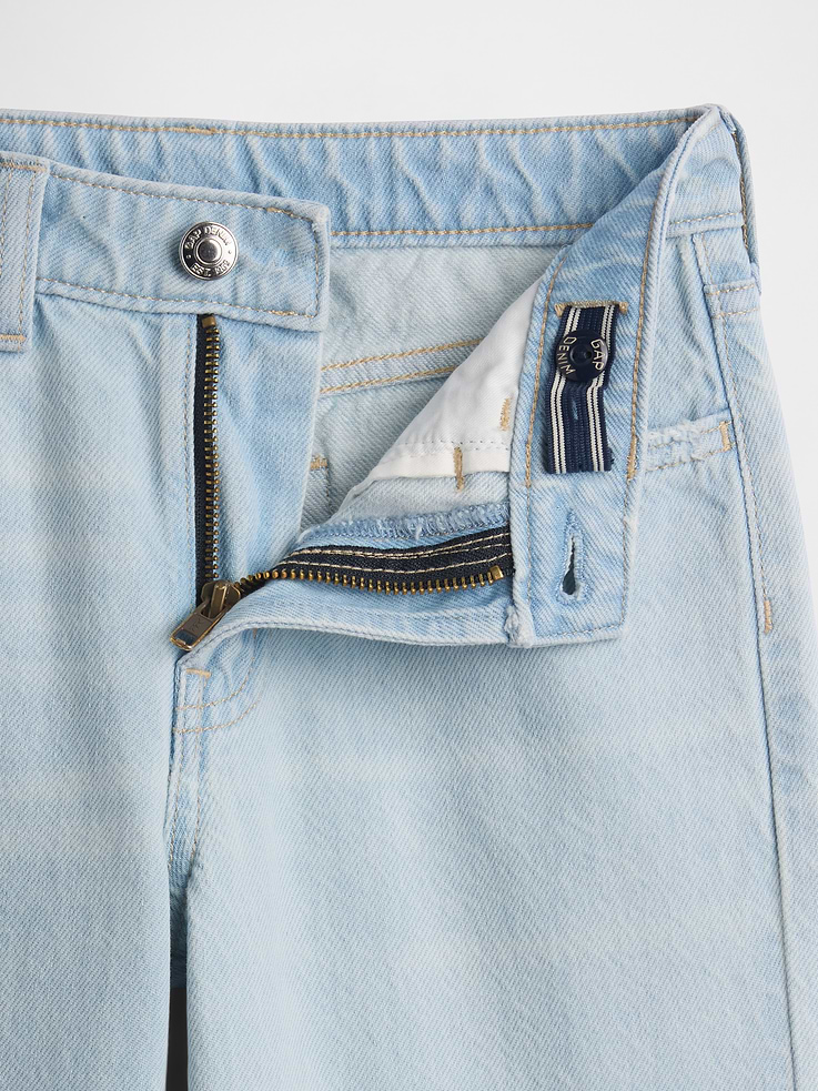 Image number 3 showing, Kids High Rise Wide-Leg Jeans