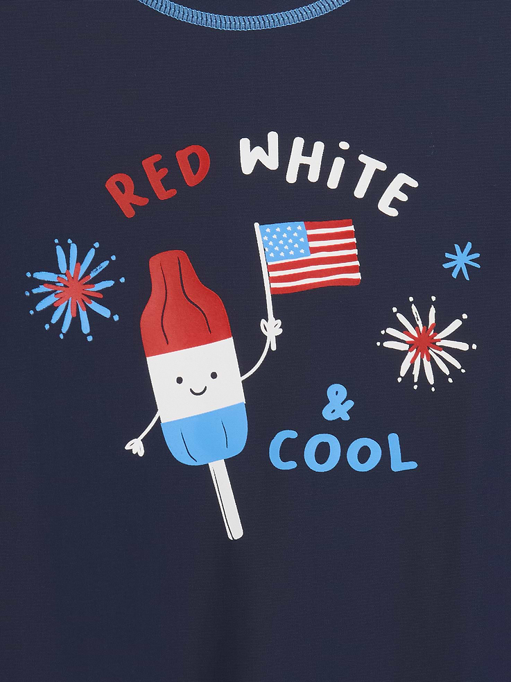 Image 3 of 3, babyGap Americana Graphic Rash Guard