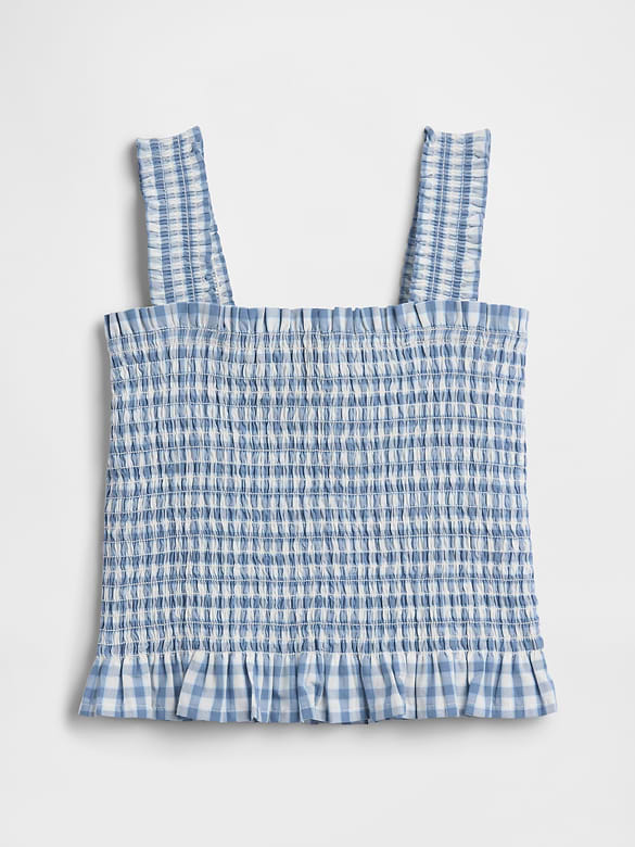 Kids Smocked Peplum Top