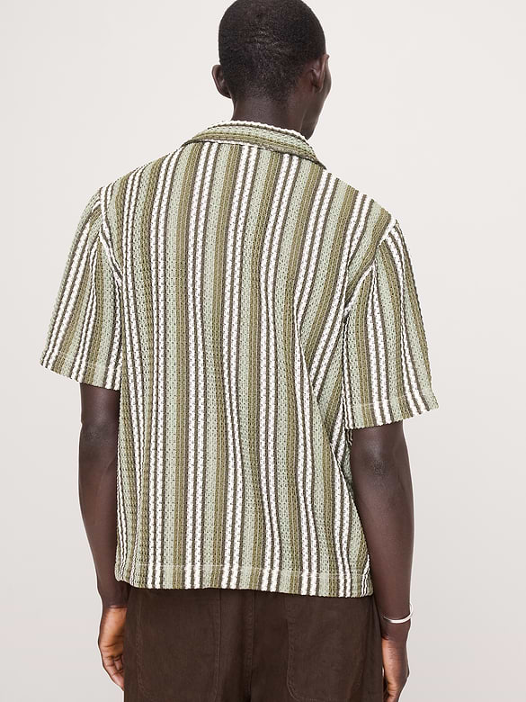 Textured Stripe Resort Shirt