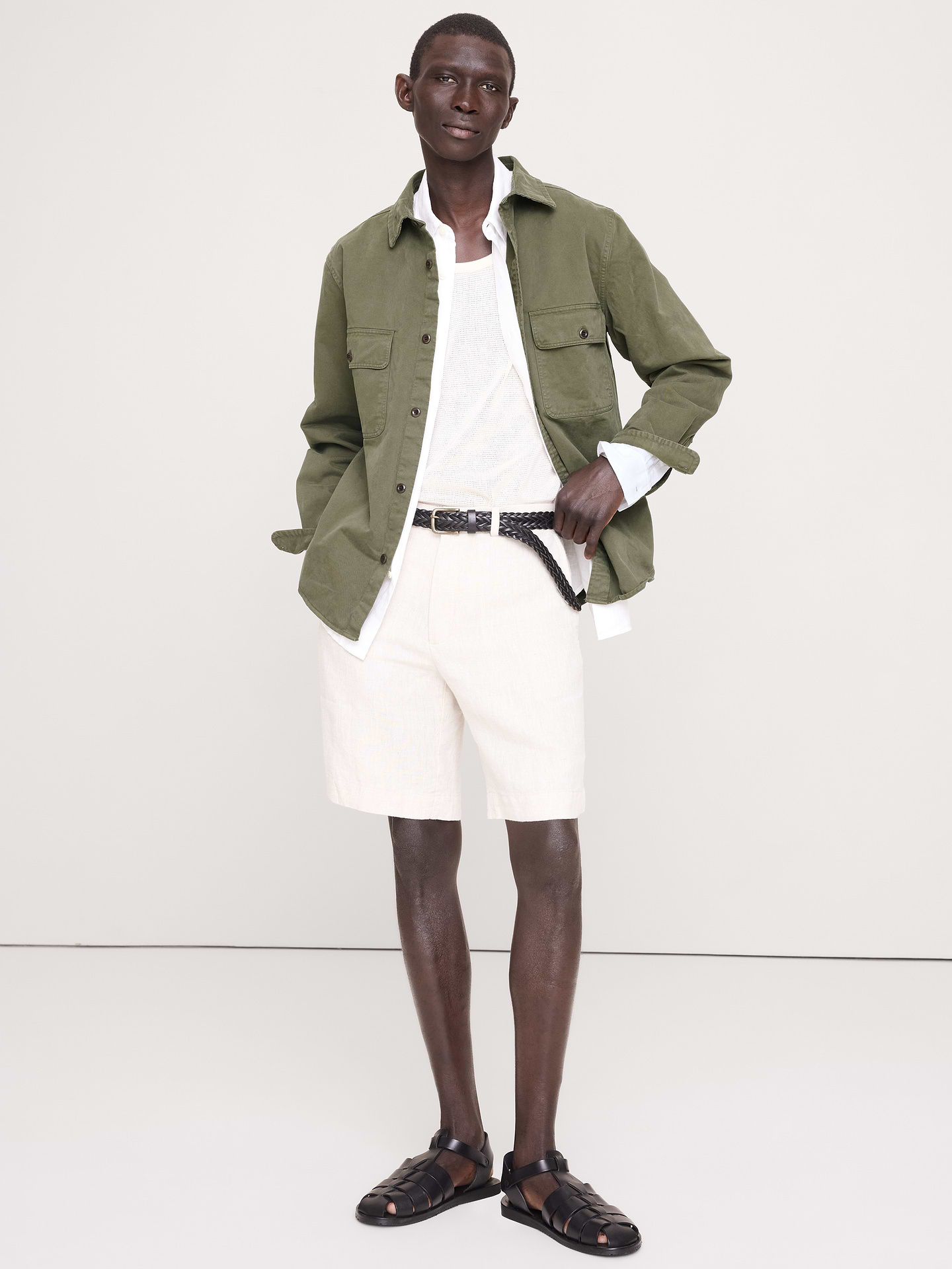 Image number 1 showing, Cotton Twill Overshirt