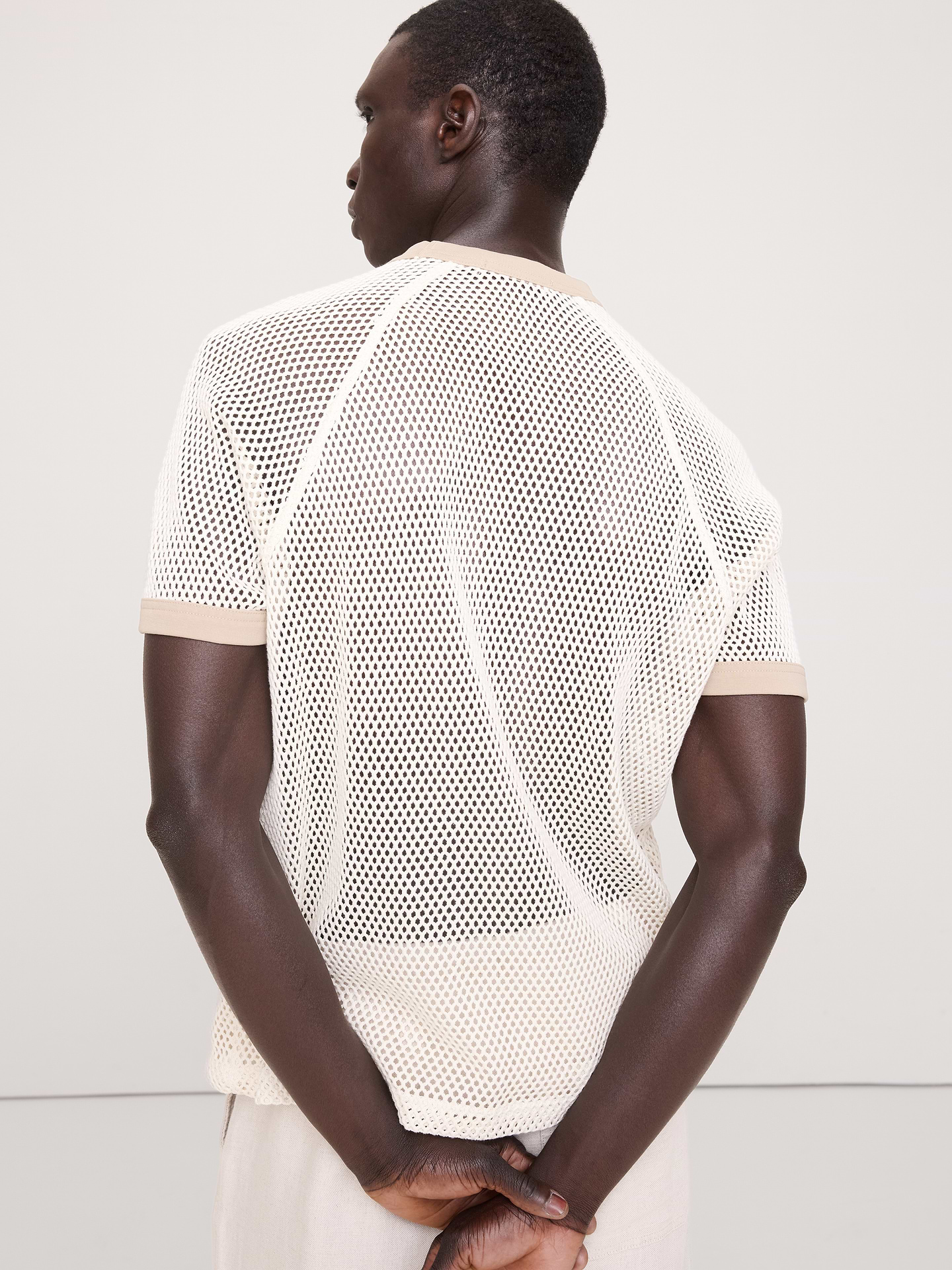 L'image numéro 2 présente T-shirt en coton à mailles