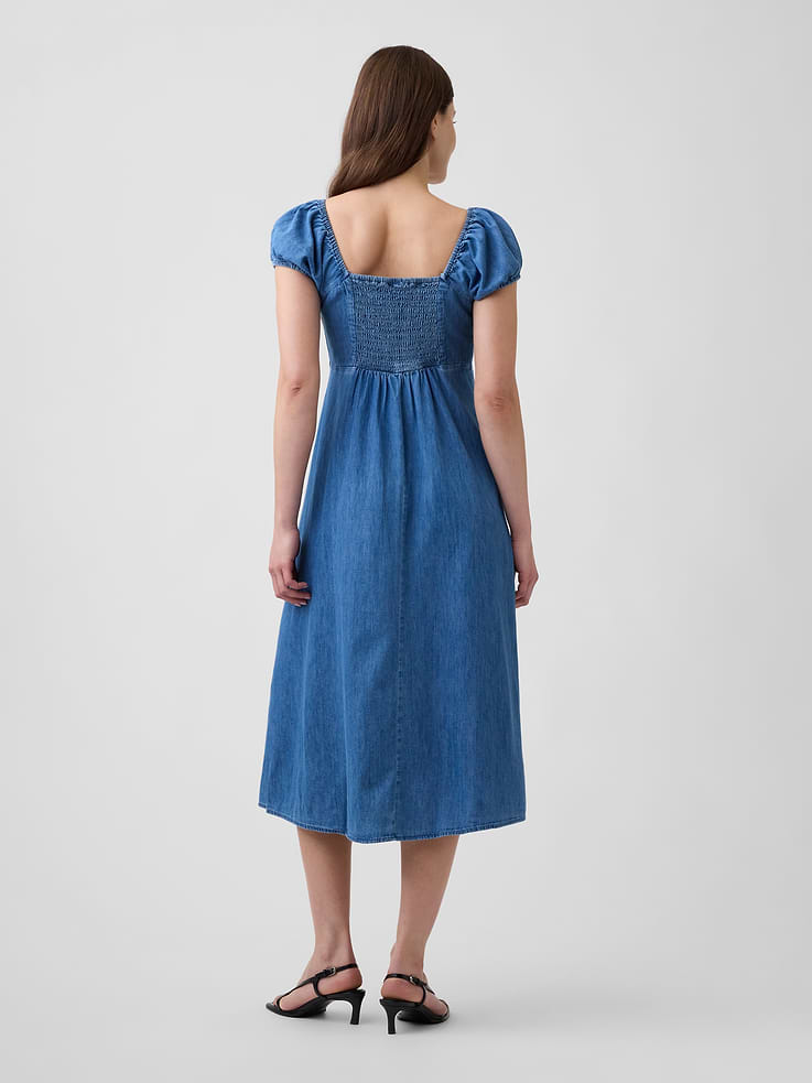 Image number 2 showing, Puff Sleeve Midi Dress