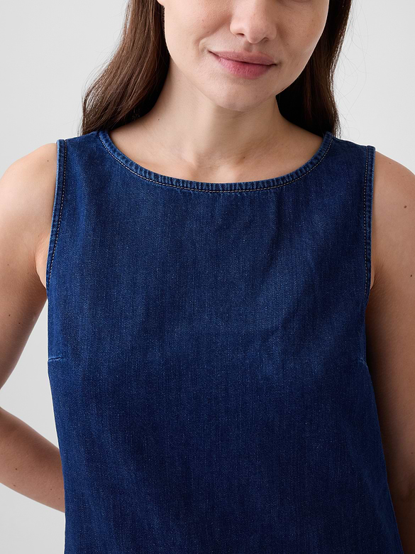 Denim Apron Mini Dress