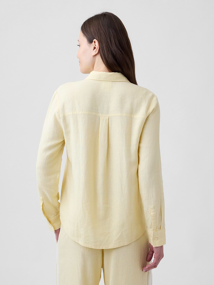 Image number 2 showing, Linen-Blend Easy Shirt